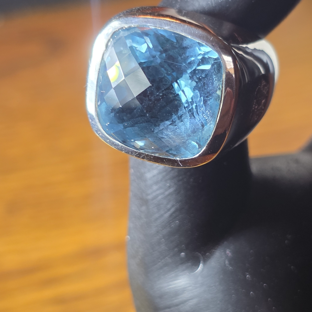 Sterling Silver Blue Topaz Ring